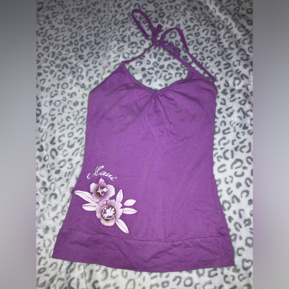 Garage Purple Embellished Camisole Top